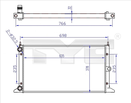 TYC 737-0043-R Radiator,...