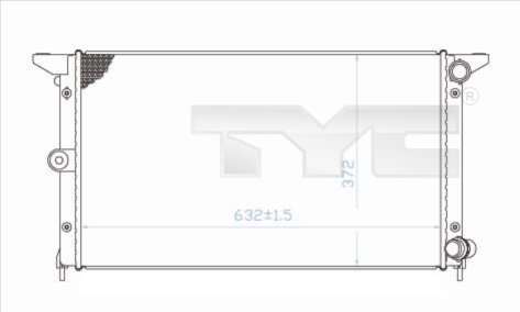 TYC 737-0043 Kühler, Motorkühlung
