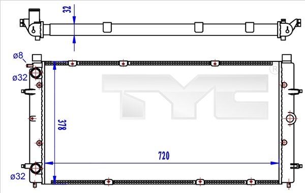 TYC 737-0059-R Radiator,...
