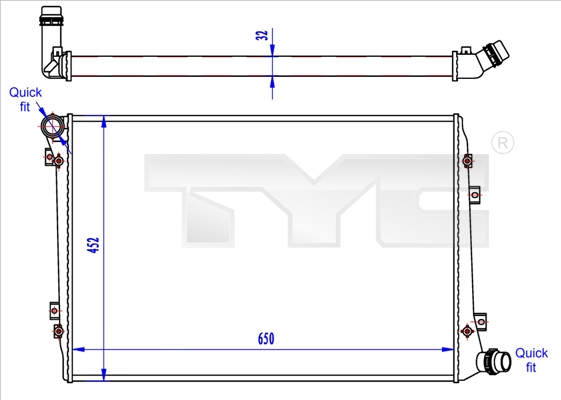 TYC 737-0062-R Radiator,...