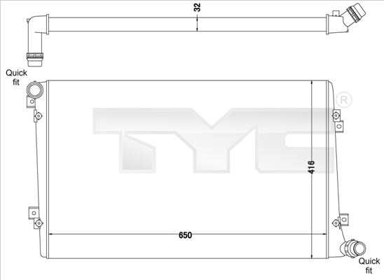 TYC 737-0063-R Radiator,...