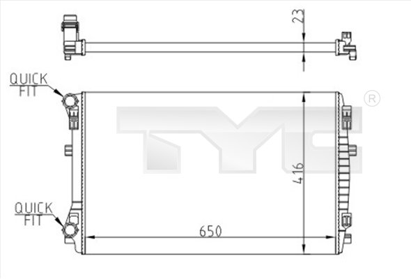 TYC 737-0071-R Radiator,...