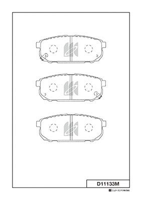 MINGTAI MP3697 BRAKE PAD RR KIA SORENTO I 118MM