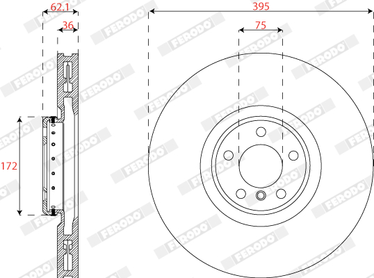 FERODO DDF2041RVC-1 Discofreno