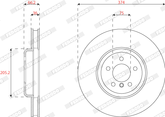 FERODO DDF2042LC-1 Discofreno