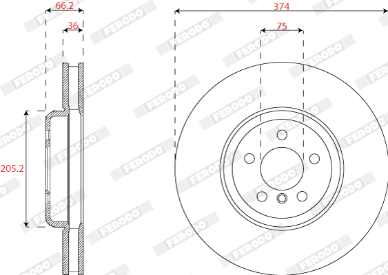 FERODO DDF2042RC-1 Discofreno