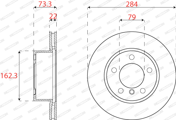 FERODO DDF2196C Discofreno