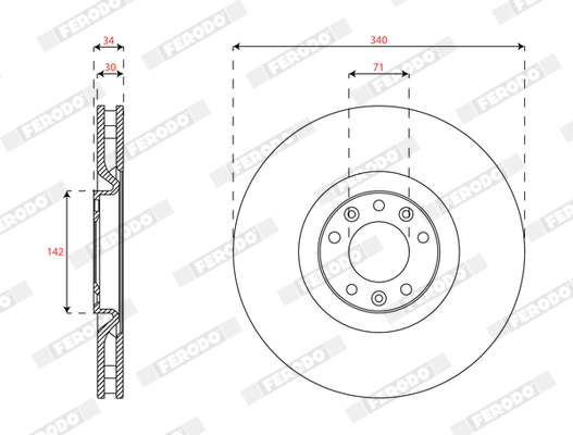 FERODO DDF2211C-1 Discofreno