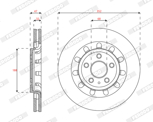 FERODO DDF2361C-1 Discofreno