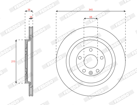 FERODO DDF2362C-1 Discofreno