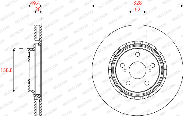 FERODO DDF2518C Discofreno