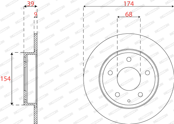 FERODO DDF2533C Discofreno