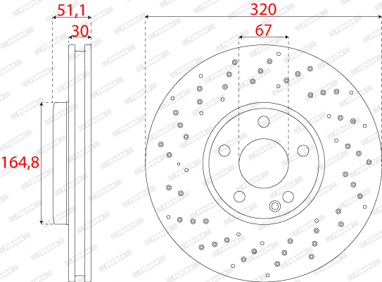 FERODO DDF2559C Discofreno