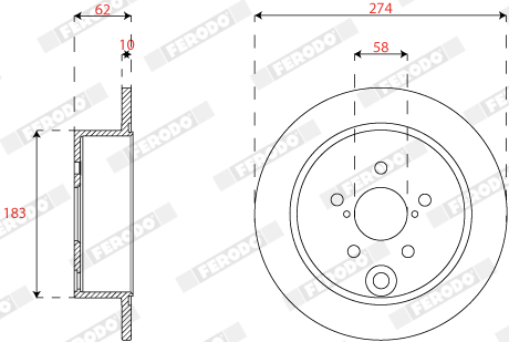 FERODO DDF2560C Discofreno