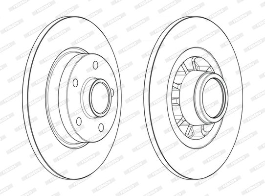 FERODO DDF2602-1 féktárcsa FIAT NISSAN OPEL RENAULT VAUXHALL