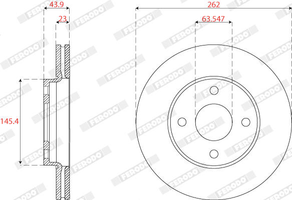 FERODO DDF2679C Discofreno