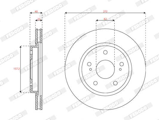 FERODO DDF2687C Discofreno