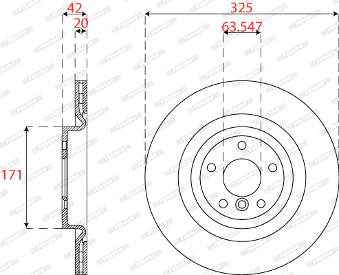 FERODO DDF2733C Discofreno