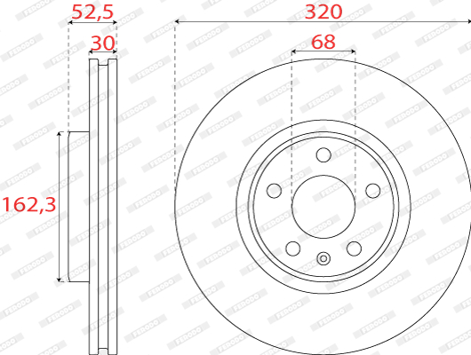 FERODO DDF2761C Discofreno