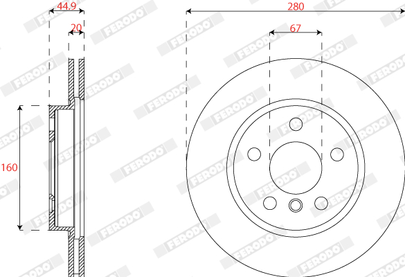 FERODO DDF2769C Discofreno