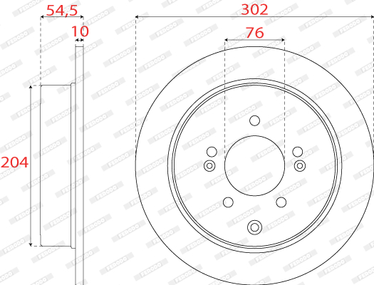 FERODO DDF2772C Discofreno