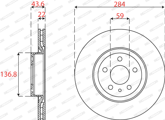 FERODO DDF2775C Discofreno