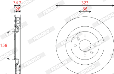 FERODO DDF2784C Discofreno