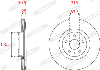 FERODO DDF2789C Discofreno