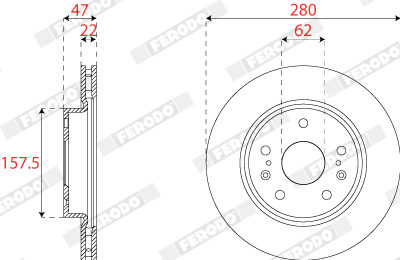 FERODO DDF2791C Discofreno