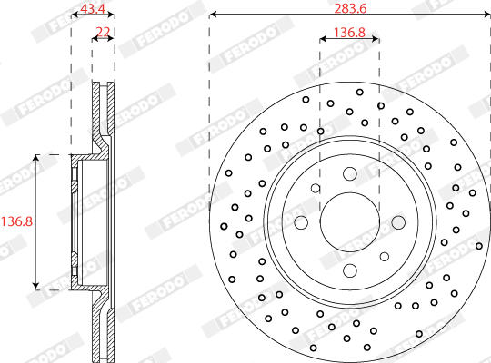 FERODO DDF2793C Discofreno