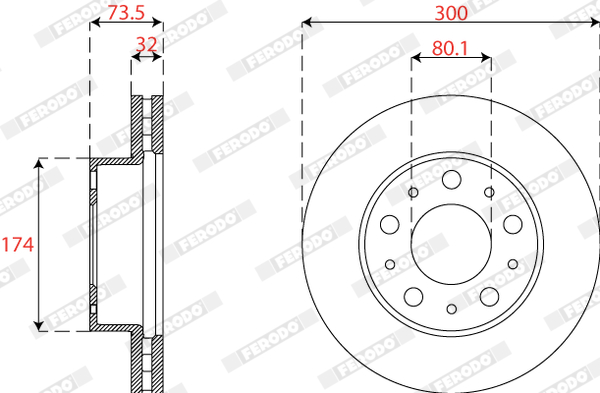 FERODO DDF2795-1 Discofreno