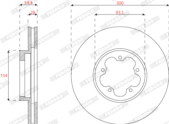 FERODO DDF2798 Discofreno