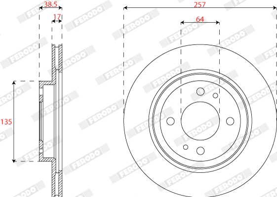 FERODO DDF2815C Discofreno