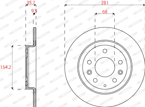 FERODO DDF2823C Discofreno