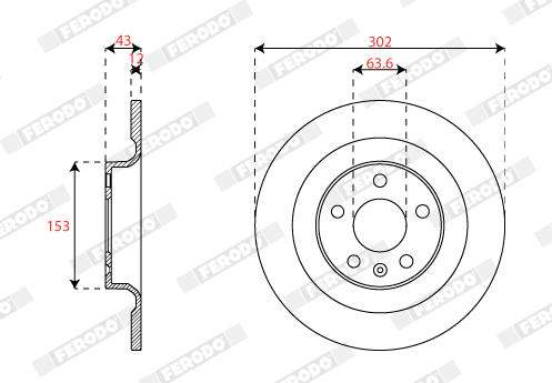 FERODO DDF2827C Discofreno