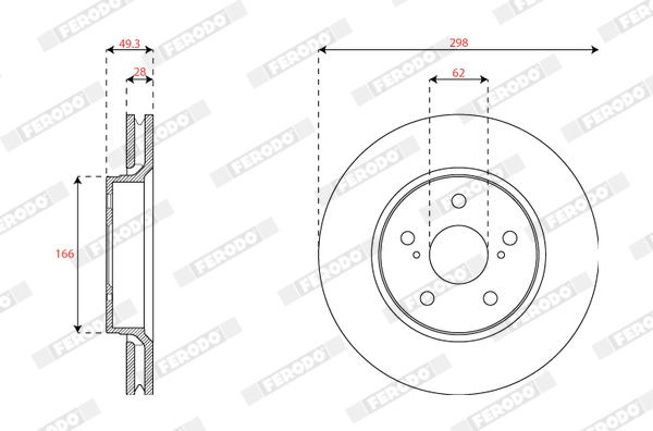 FERODO DDF2852C Discofreno