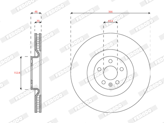 FERODO DDF2853C Discofreno