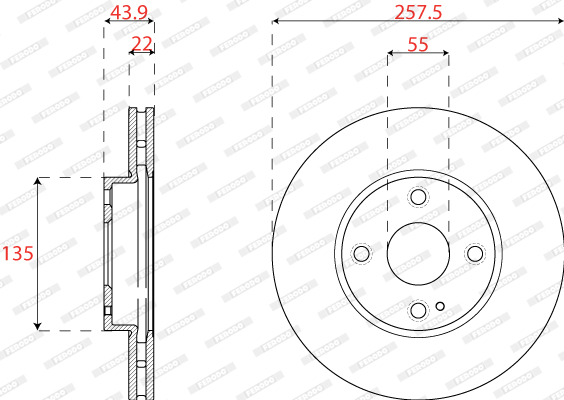 FERODO DDF2861C Discofreno