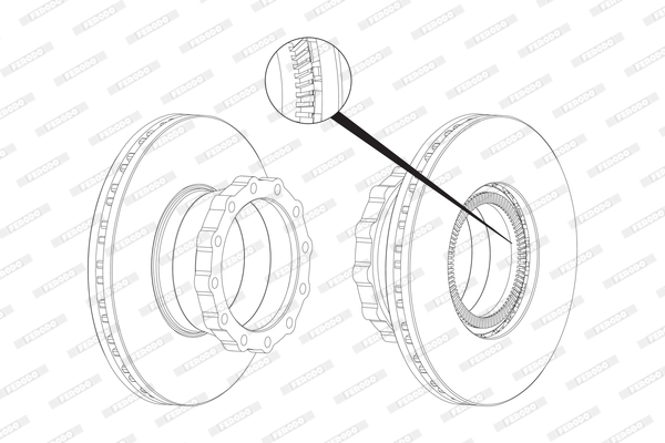 FERODO FCR148A Discofreno