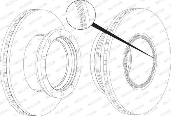 FERODO FCR250A Discofreno