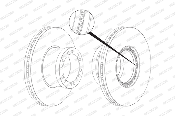 FERODO FCR255A Discofreno