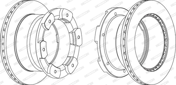 FERODO FCR332A Discofreno