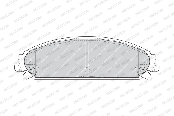 FERODO FDB4078 fékbetétkészlet, tárcsafék CHRYSLER DODGE LANCIA