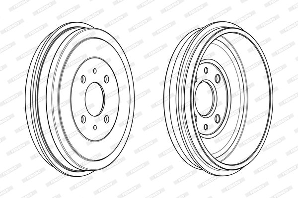 FERODO FDR329006 Tamburo freno
