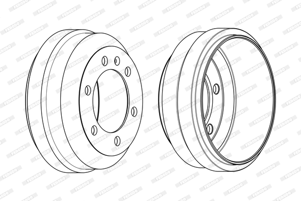 FERODO FDR329009 Tamburo freno