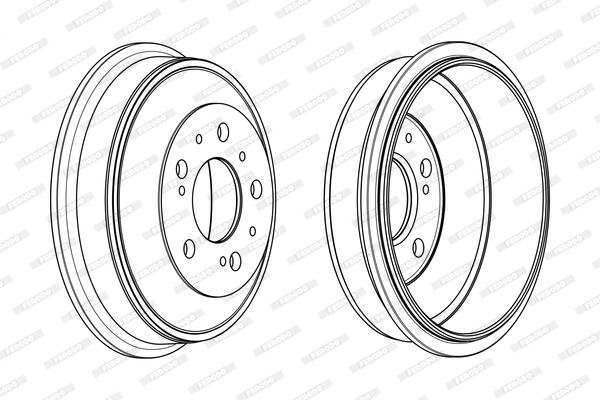 FERODO FDR329011 Tamburo freno