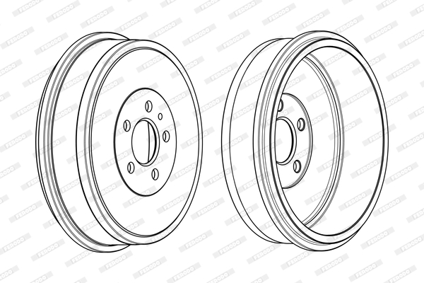 FERODO FDR329012 Tamburo freno