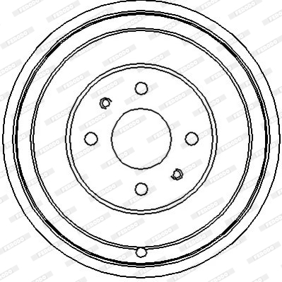 FERODO FDR329022 Tamburo freno