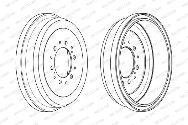 FERODO FDR329091 Tamburo freno