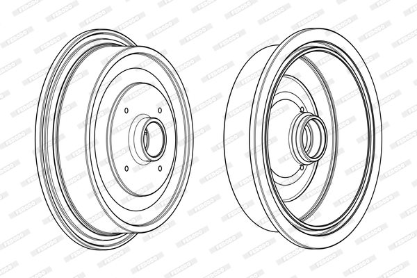 FERODO FDR329133 Tamburo freno